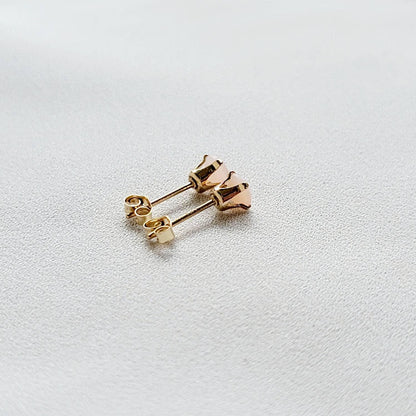 Pink Opal Stud Earrings – 14K Gold, Gold Filled or Sterling Silver