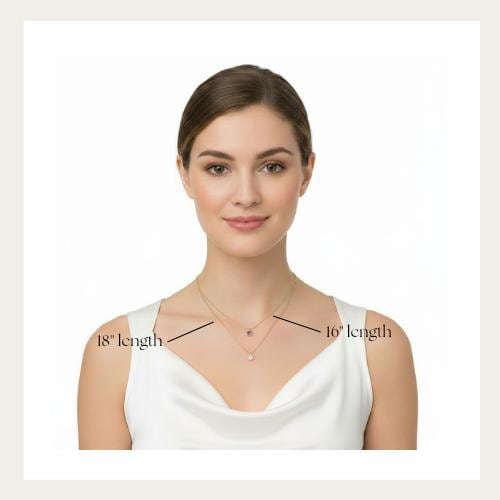 Lab-Grown Pink Sapphire Pendant Necklace | Romantic Gemstone Jewelry | Minimalist 14k Gold or Silver Jewels of Aurora