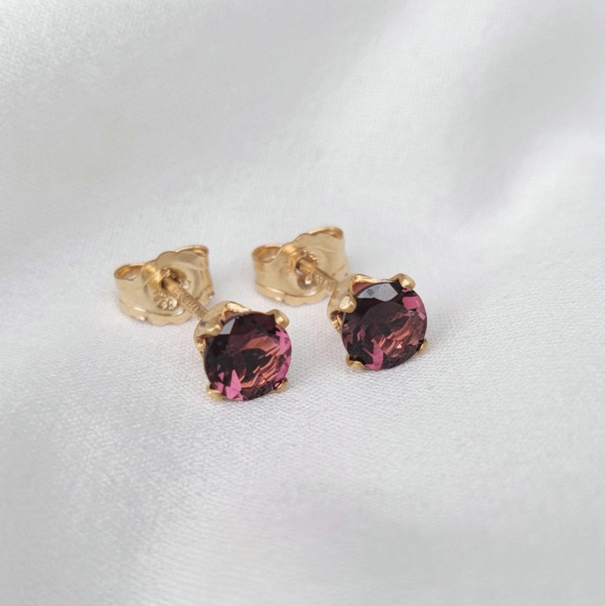 Genuine Pink Tourmaline Earrings | 14K Gold Filled, 14K Solid Gold or Silver | October Birthstone Jewels of Aurora